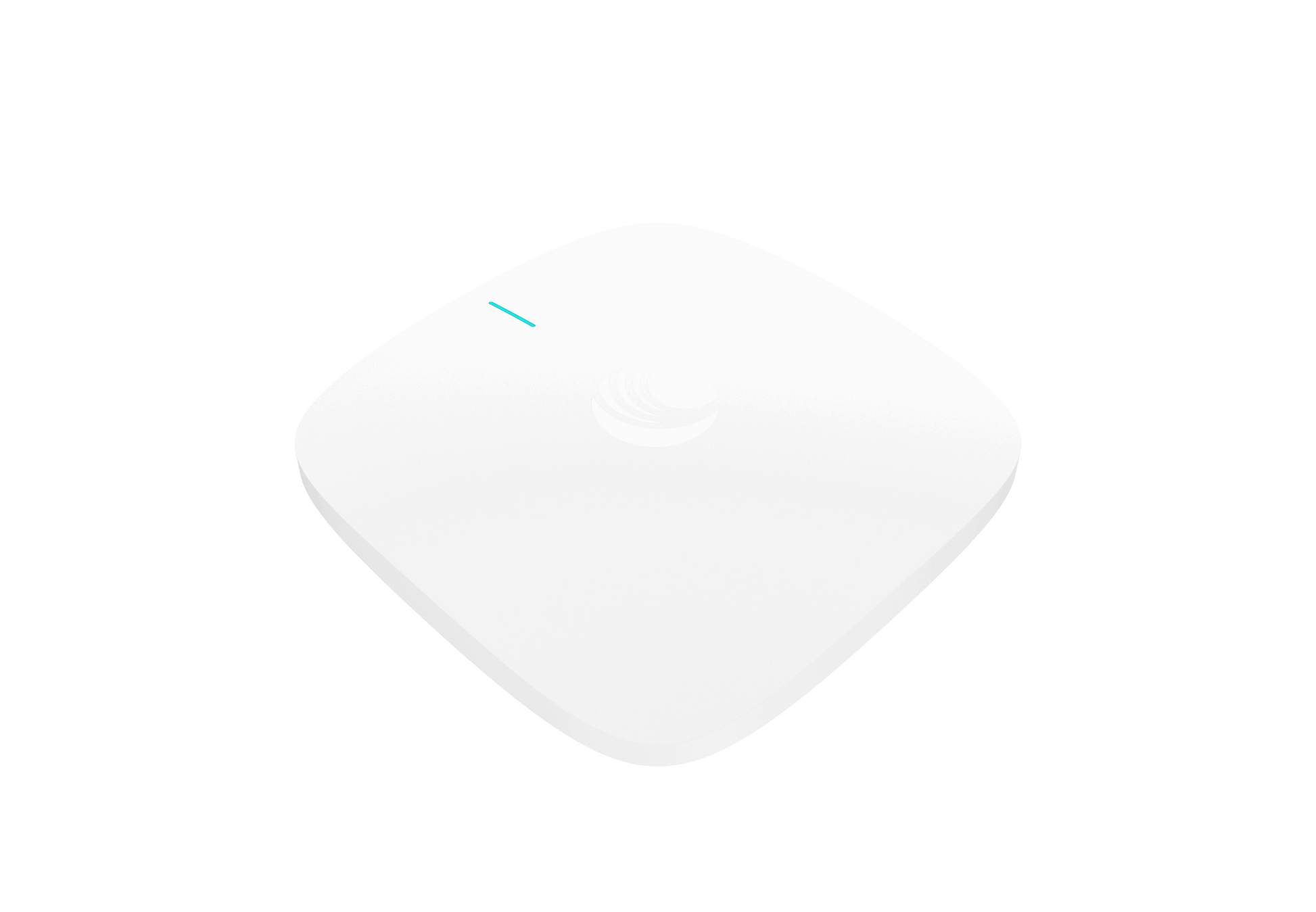 Cambium Networks X7-55X white square Wi-Fi 7 AP with teal light