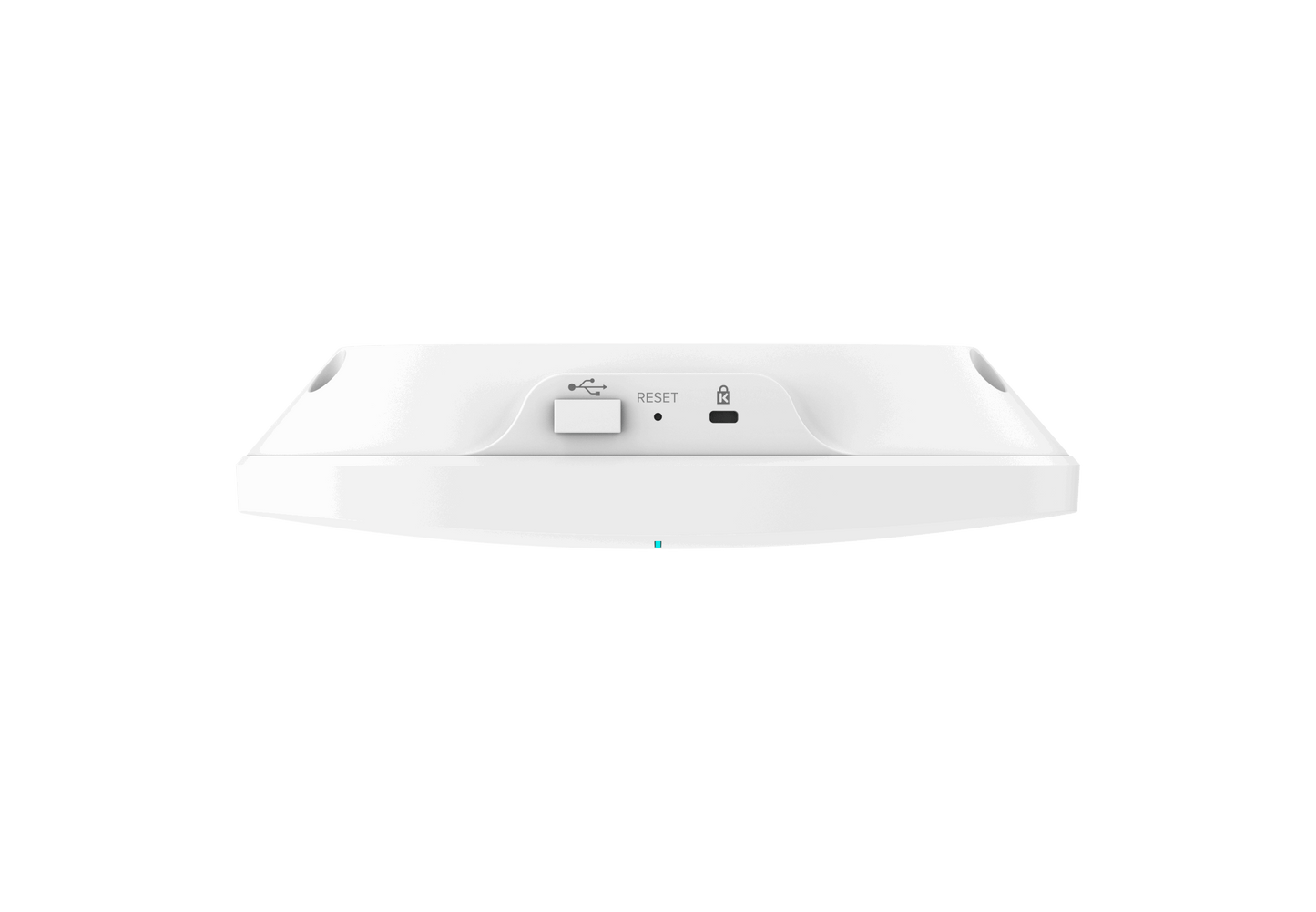 Cambium Networks X7-55X Wi-Fi 7 AP: white plastic with reset button, USB-C port