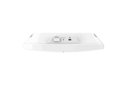 Cambium Networks X7-55X Wi-Fi 7 AP: white plastic with reset button, USB-C port
