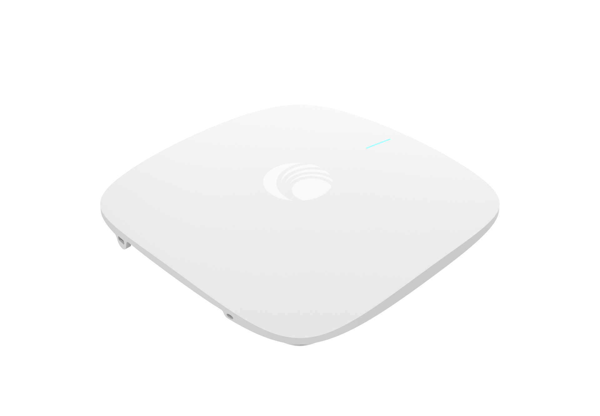 Cambium Networks XE3-4 white square wireless access point with blue light