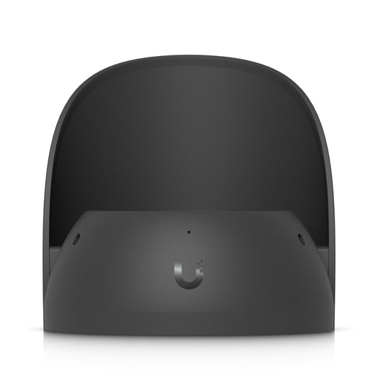 Black matte Ubiquiti UACC-Dome-WS-B charging dock with curved design