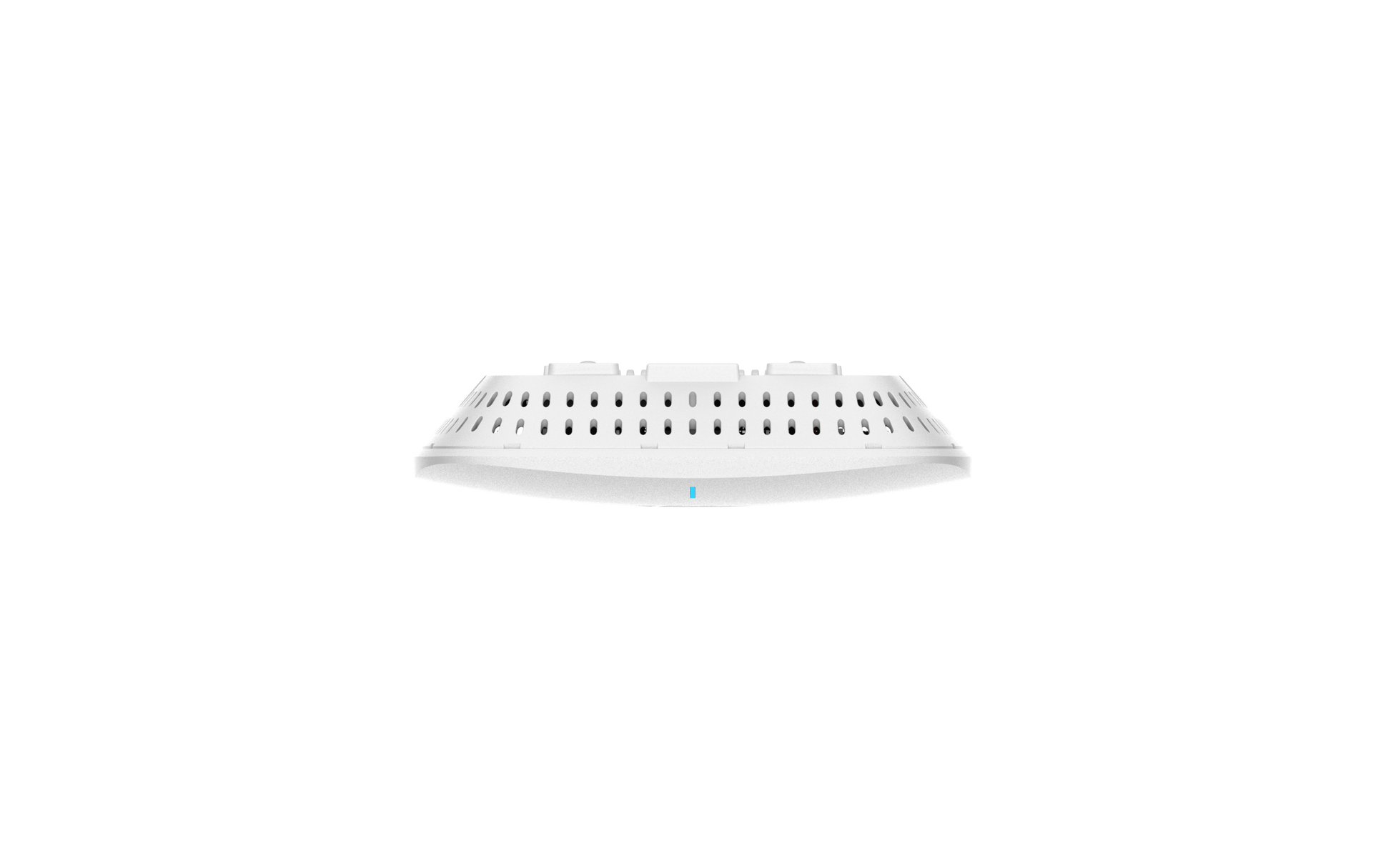 Cambium Networks XV2-21X WiFi 6 AP: white sleek perforated ceiling mount with blue light