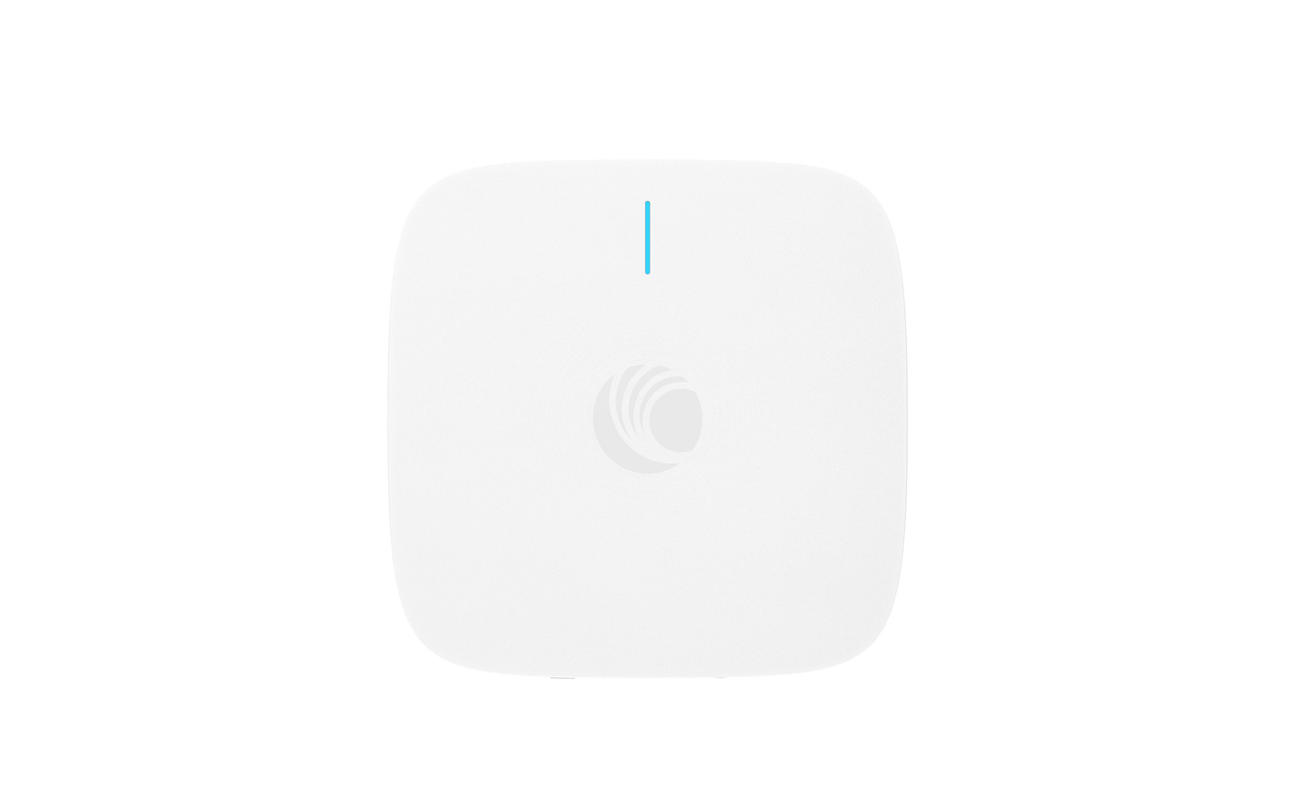 Cambium Networks XV2-21X white air purifier with blue line and logo