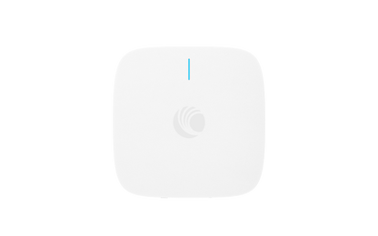 Cambium Networks XV2-21X white air purifier with blue line and logo