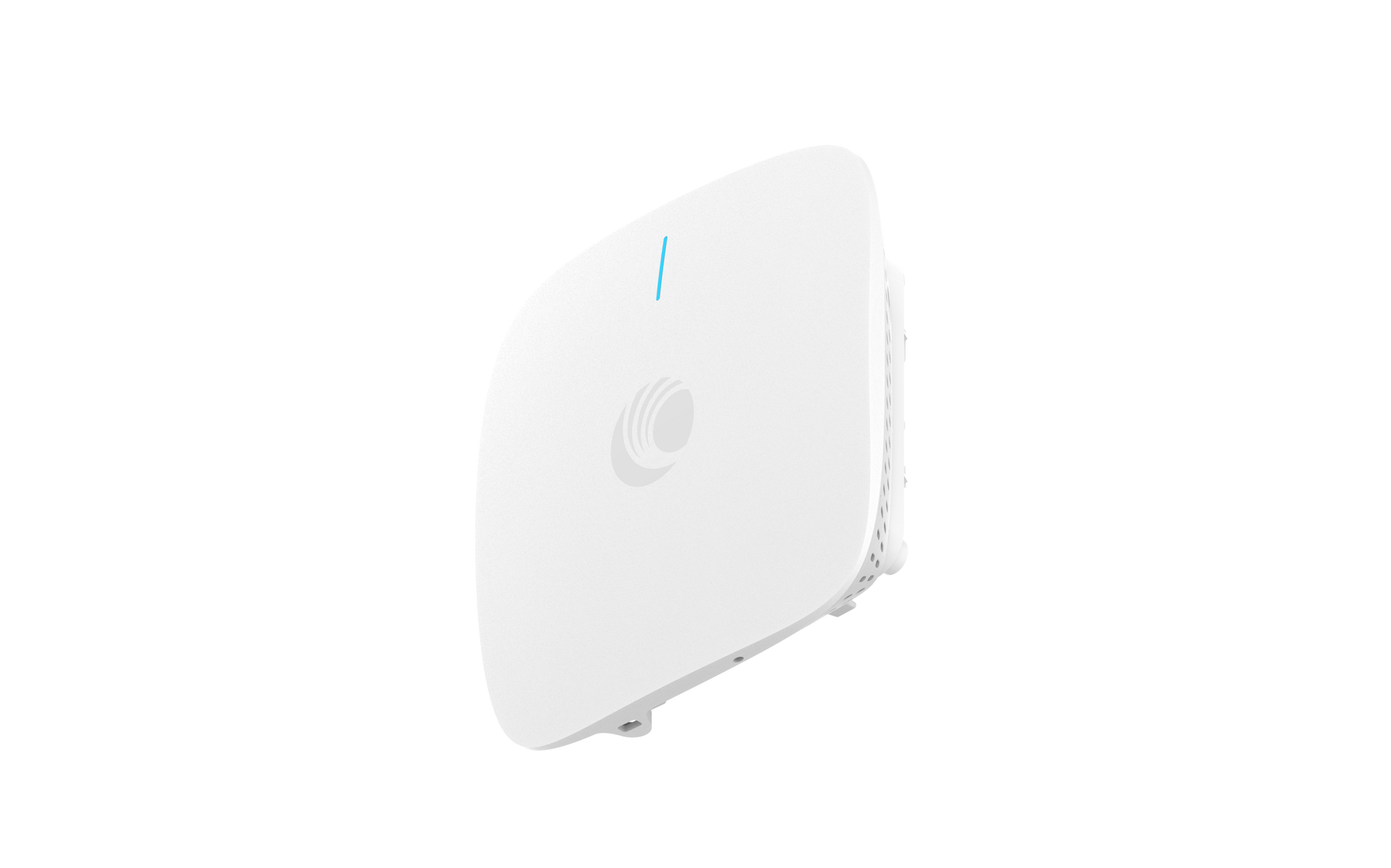 Cambium Networks XV2-21X WiFi 6 AP white rectangular design with blue light