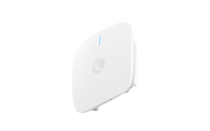 Cambium Networks XV2-21X WiFi 6 AP white rectangular design with blue light