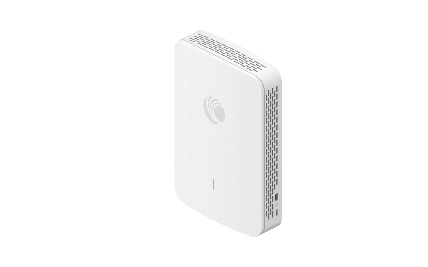 Cambium Networks XV2-22H white Wi-Fi 6 AP with logo and vents