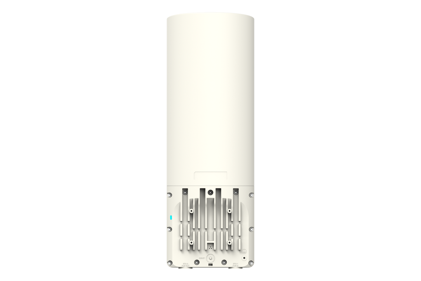 Cambium Networks XV2-2T1 white cylindrical outdoor Wi-Fi 6 AP with ventilation slats
