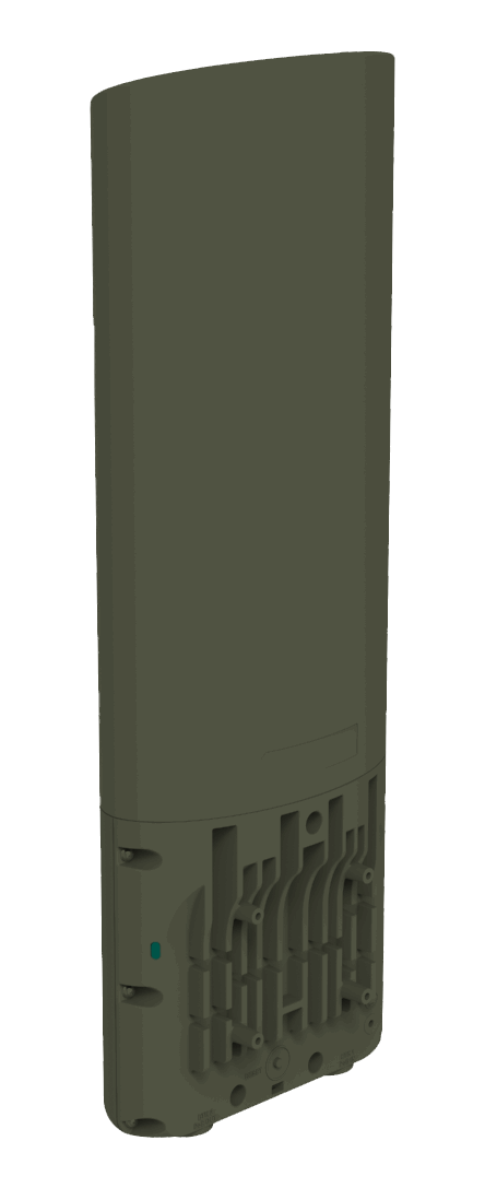 Cambium Networks XV2-2T1 beige plastic router with vertical antenna