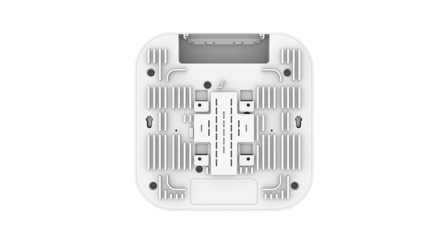 Cambium XV3-8 white square wireless WiFi 6 router with gray accents