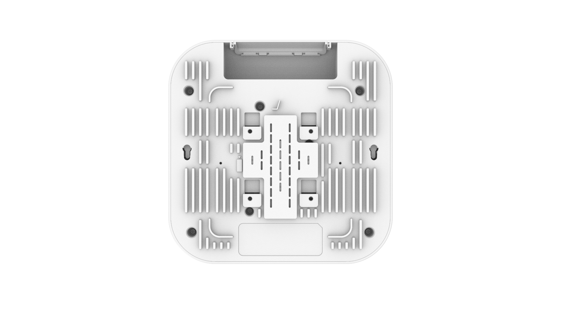 Cambium XV3-8 white square wireless WiFi 6 router with gray accents