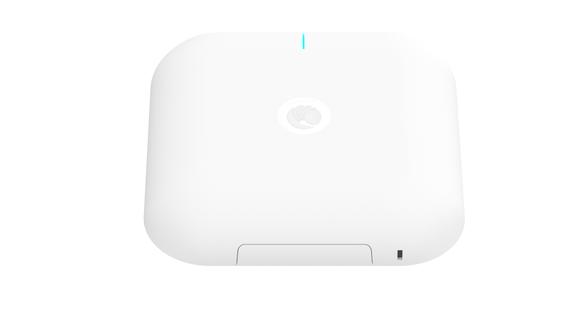 Cambium Networks XV3-8 Series white WiFi 6 AP with blue light