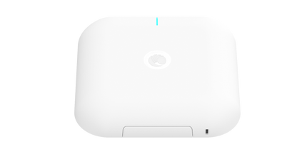 Cambium Networks XV3-8 Series white WiFi 6 AP with blue light