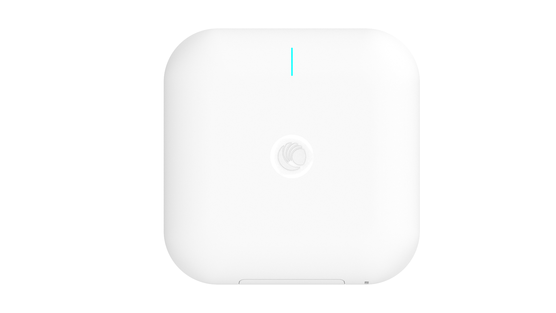 Cambium Networks XV3-8 white square WiFi 6 AP with blue light