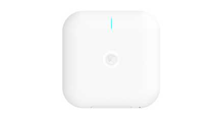 Cambium Networks XV3-8 white square WiFi 6 AP with blue light
