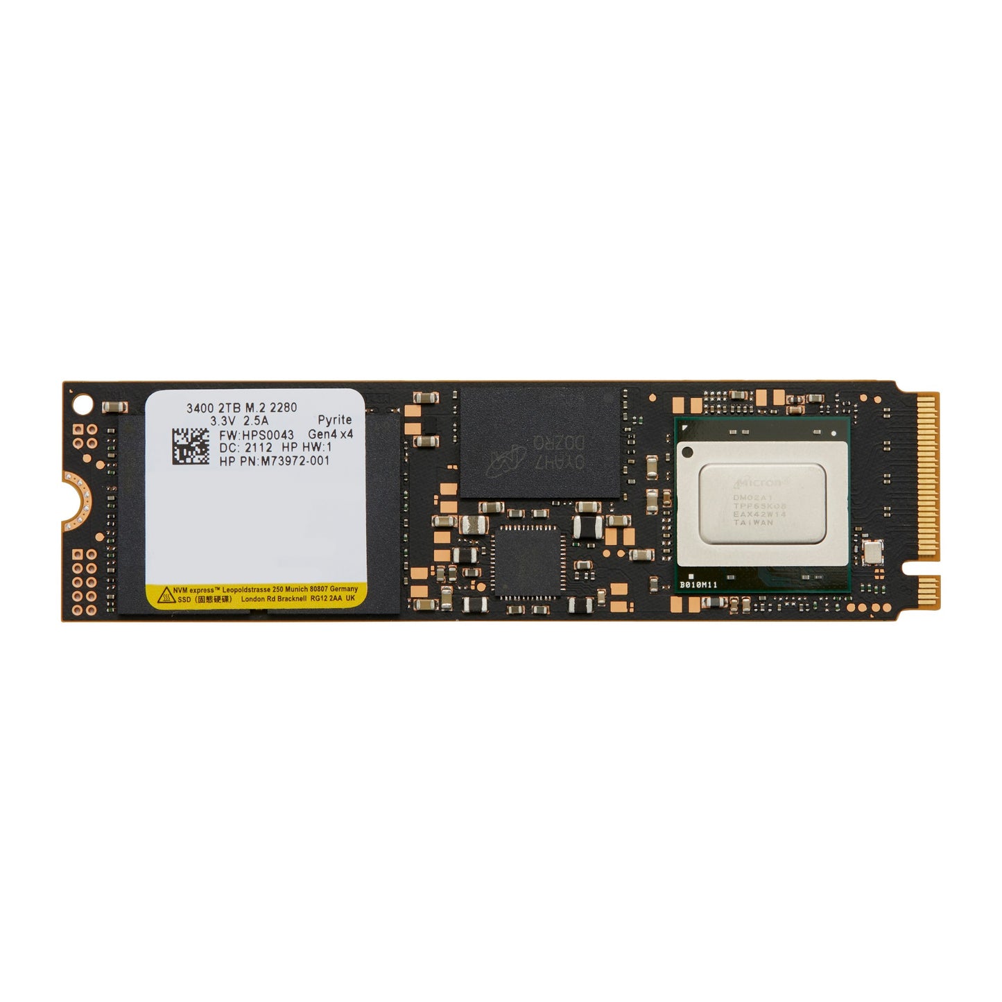 HP 6D8L6AA | 2TB PCIe-4x4 NVMe TLC M.2 SSD