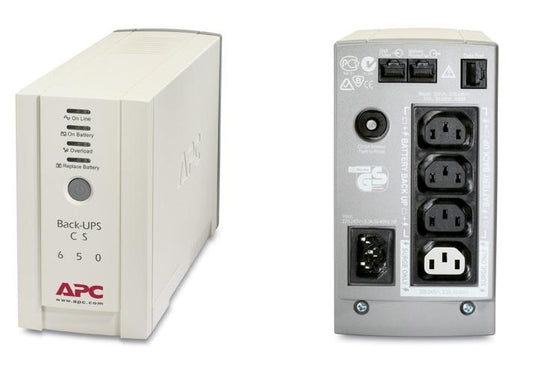 APC BK650-AS | APC Back-UPS 650VA Tower UPS, 230V, 4 IEC C13 Outlets, User Replaceable Battery, Home & Office Electronics