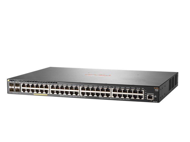 Aruba JL262A#ABG | 2930F 48G PoE+ 4SFP L3 Managed Switch, 48 Port Gigabit Ethernet