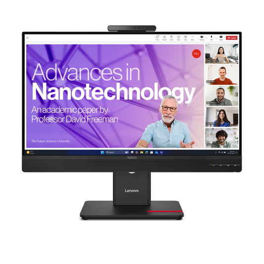 Lenovo 64B8UAR1AU | ThinkVision T27QD, 4v 27" QHD Monitor, Webcam & Speakers, USB‑C, HDMI