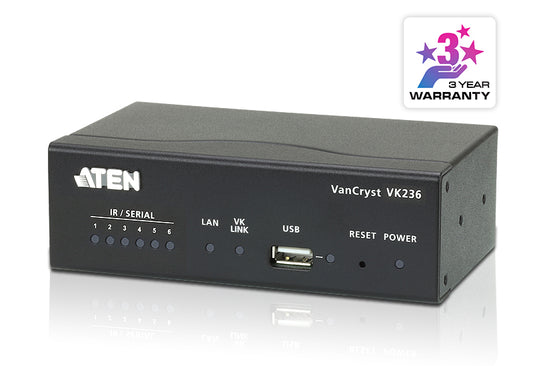ATEN VK236-AT | VK236 | 6-Port IR/Serial Expansion Box, 6 x IR/RS-232, PoE