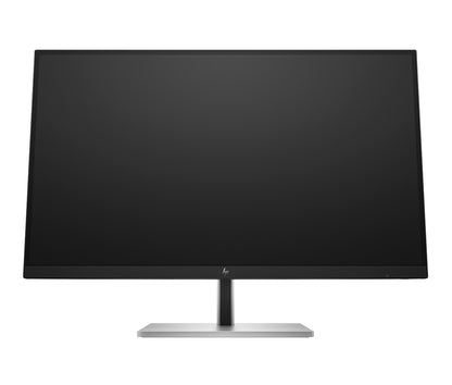 HP 6N4C4AA E27k G5 4K monitor with black screen and silver stand