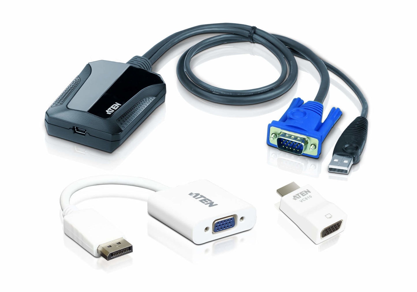 ATEN CV211CP-AT | CV211CP Laptop USB KVM Console Crash Cart Adapter, VGA + USB