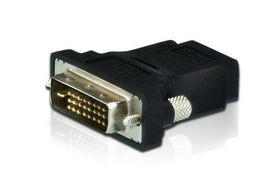 ATEN 2A-127G | 2A Series Bi‑Directional DVI‑D (Male) to HDMI (Female) Adapter, Black