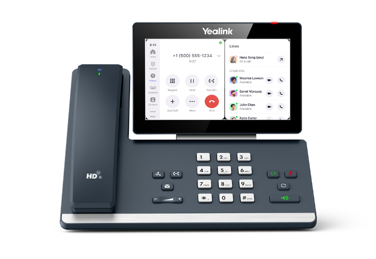 Yealink MP58-WH-E2-ZOOM | MP58 Zoom Phone, 7" Touch, Wireless BTH58 Handset, Wi-Fi