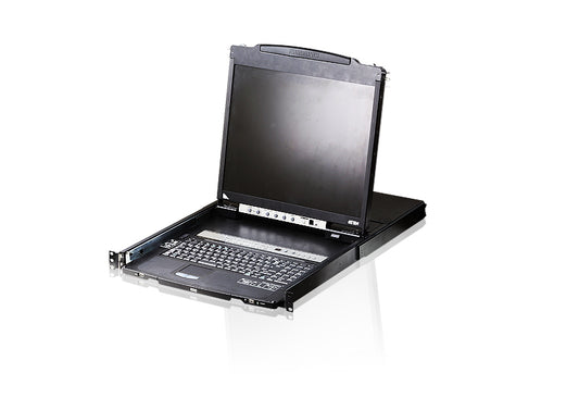 ATEN CL5808N-ATA-AU | CL5808N Dual-Rail 8-Port LCD KVM, 19" VGA, PS/2/USB, 1280x1024