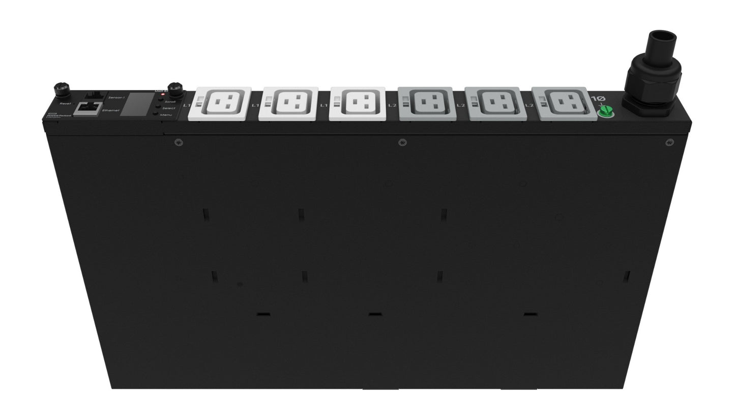 HPE P9R51A | 6 AC Outlets, 1U PDU, 4.9kVA, L6-30P Input, Metered Module