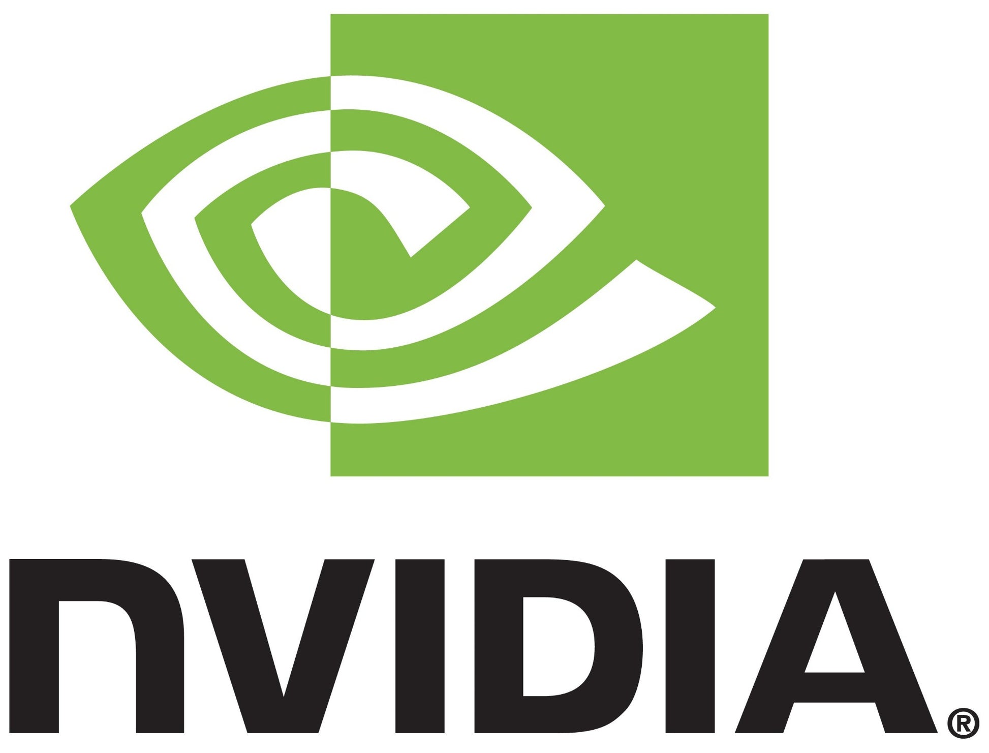 Green and white stylized eye logo with nvidia text on the hpe s2d86c nvidia h100 nvl 94gb pcie gpu accelerator hopper 400w