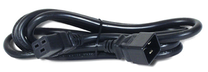 APC AP9877 2m black coiled C19 to C20 power cord for NetShelter racks