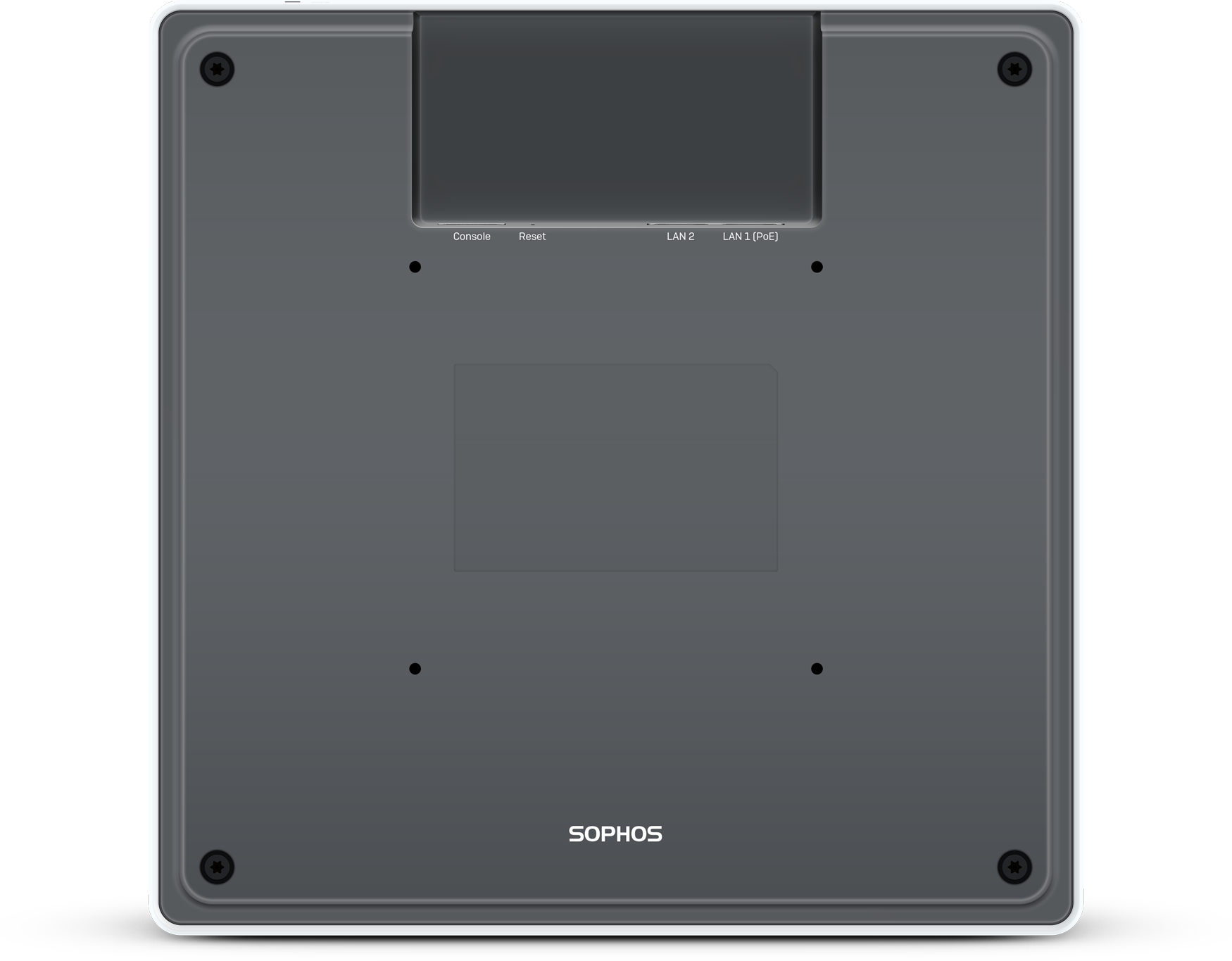Sophos AP6 840E white network security appliance rear view with ports