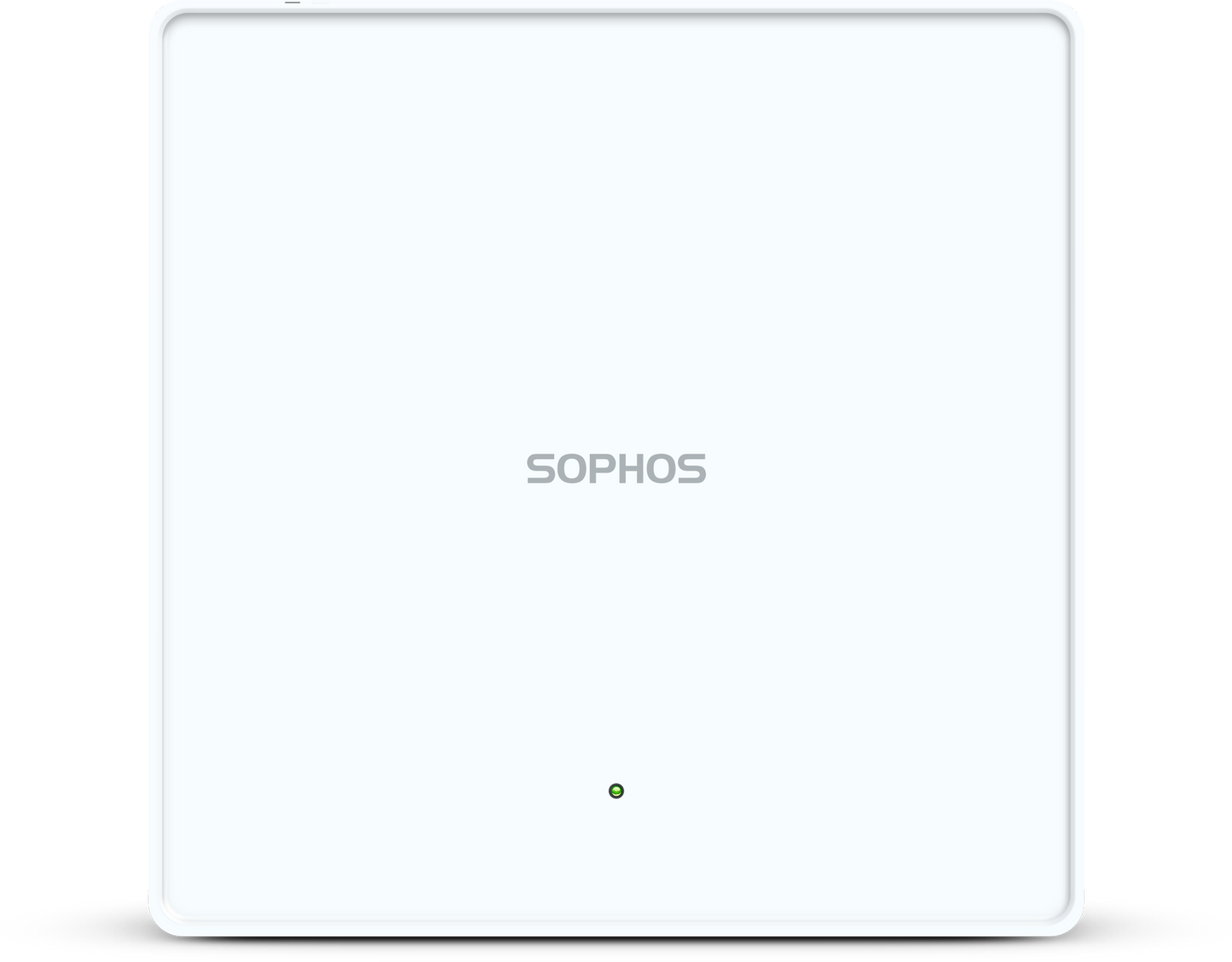 White Sophos AP84EA00ZZPCNP AP6 840E access point with green light
