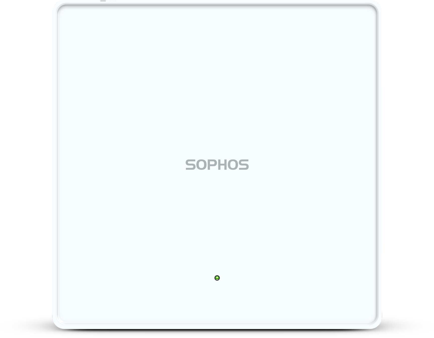 White Sophos AP84EA00ZZPCNP AP6 840E access point with green light
