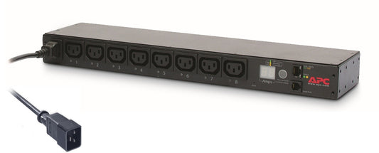 APC AP7921B | NetShelter Switched Rack PDU 1U 1PH 3.7kW 230V 16A or 3.3kW 208V 16A 8 C13 Outlets C20 Cord