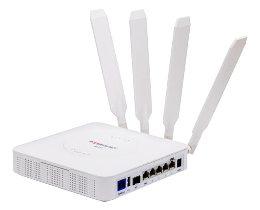 Fortinet FEX-101F-EA | 5G Router, 5x GE Ports, Dual SIM, PoE, GPS/GNSS, Cat6 LTE