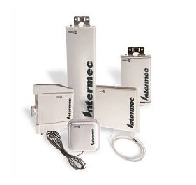 Honeywell 805-662-001 silver metallic sealed remote-mount antenna with black cables