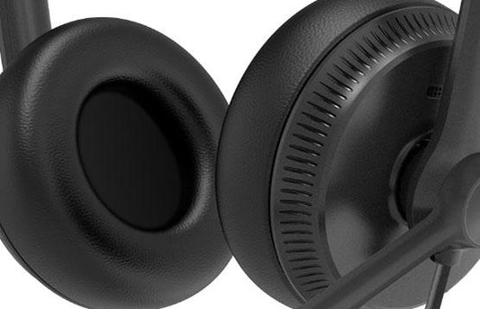 Yealink UH34-LEATHEREARCUSHION | Leather Ear Cushion Set for UH34 Headset - Enhanced Comfort