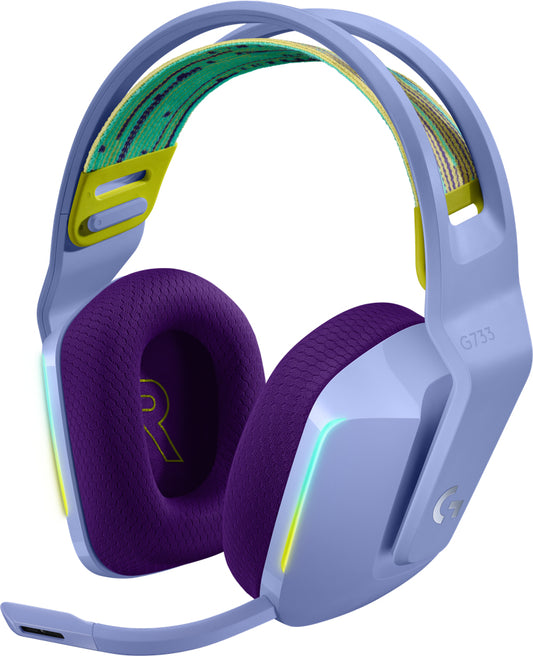 Logitech 981-000893 | G733 Wireless RGB Gaming Headset, 40mm Drivers, LIGHTSPEED Tech