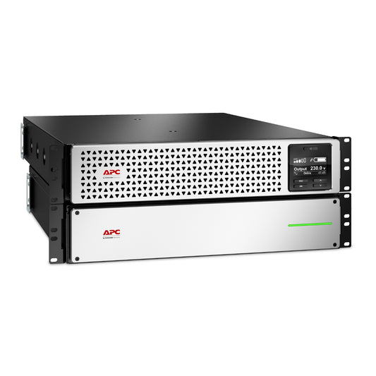 APC SRTL1500RM4UXLI | 1500VA Lithium-ion Rackmount 4U UPS, 230V, 8x C13 IEC Outlets, SmartSlot, Extended Runtime, Rail Kit Included