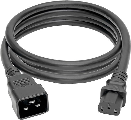 HPE AF590A | 2m Power Cable, C20 to C13 Coupler, Black, data centre Use