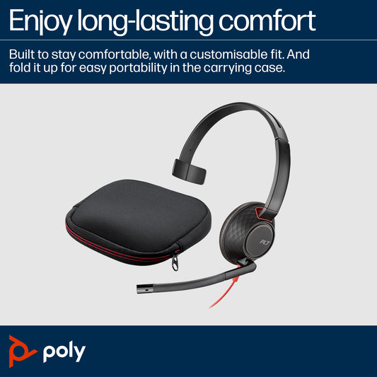 Poly 805H4A6 | Blackwire C5210 USB-C Headset, Wired, Inline Cable