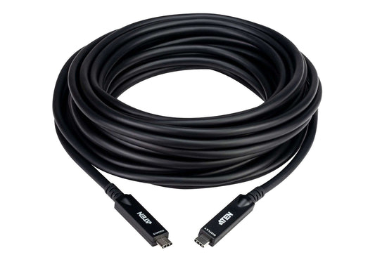 ATEN UE3410F-AT | 10 m USB-C Active Optical Cable, 4K Ultra HD, DP Alt Mode