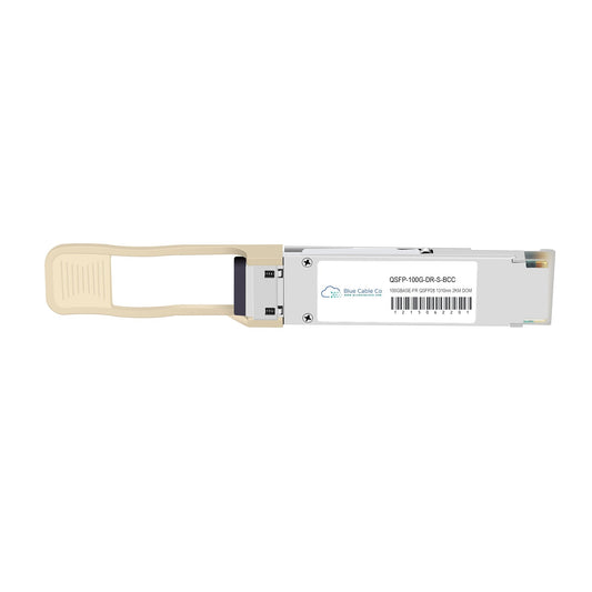 Silver qsfp-100g-s-bcc optical transceiver with beige latch for 100gbase-fr in nvidia mellanox compatible 100gb qsfp28