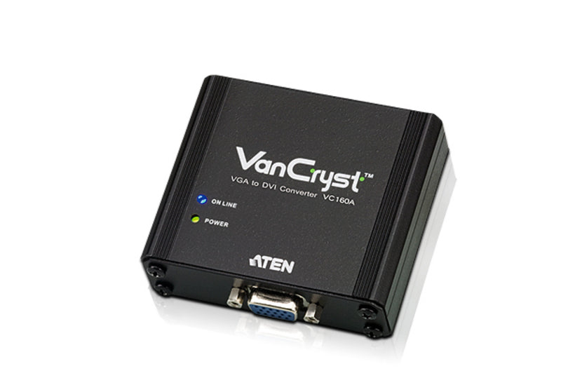 ATEN VC160A-AT-U | VC160A VGA to DVI Converter | VGA(F) to DVI-D(F), 1920x1200, Plug-and-Play