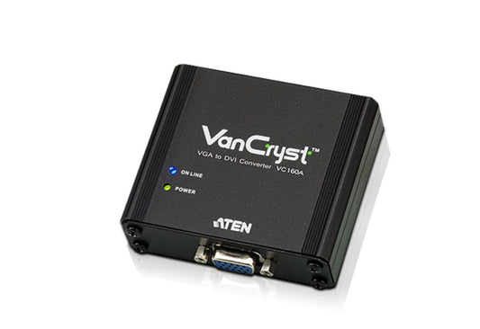 ATEN VC160A-AT-U | VC160A VGA to DVI Converter | VGA(F) to DVI-D(F), 1920x1200, Plug-and-Play