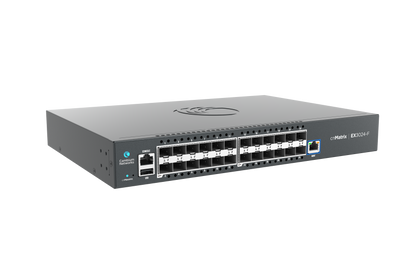 Cambium cnMatrix EX3024F 24-port 10G SFP+ fiber switch rear view