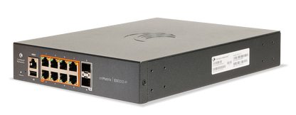 Cambium cnMatrix EX1010-P switch with 8 PoE GbE ports, 2 SFP uplinks