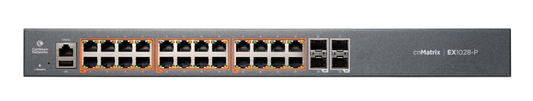 Cambium cnMatrix EX1028-P switch with 24 PoE+ ports and 4 SFP